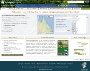 WetlandInfo interface at 10/5/2013